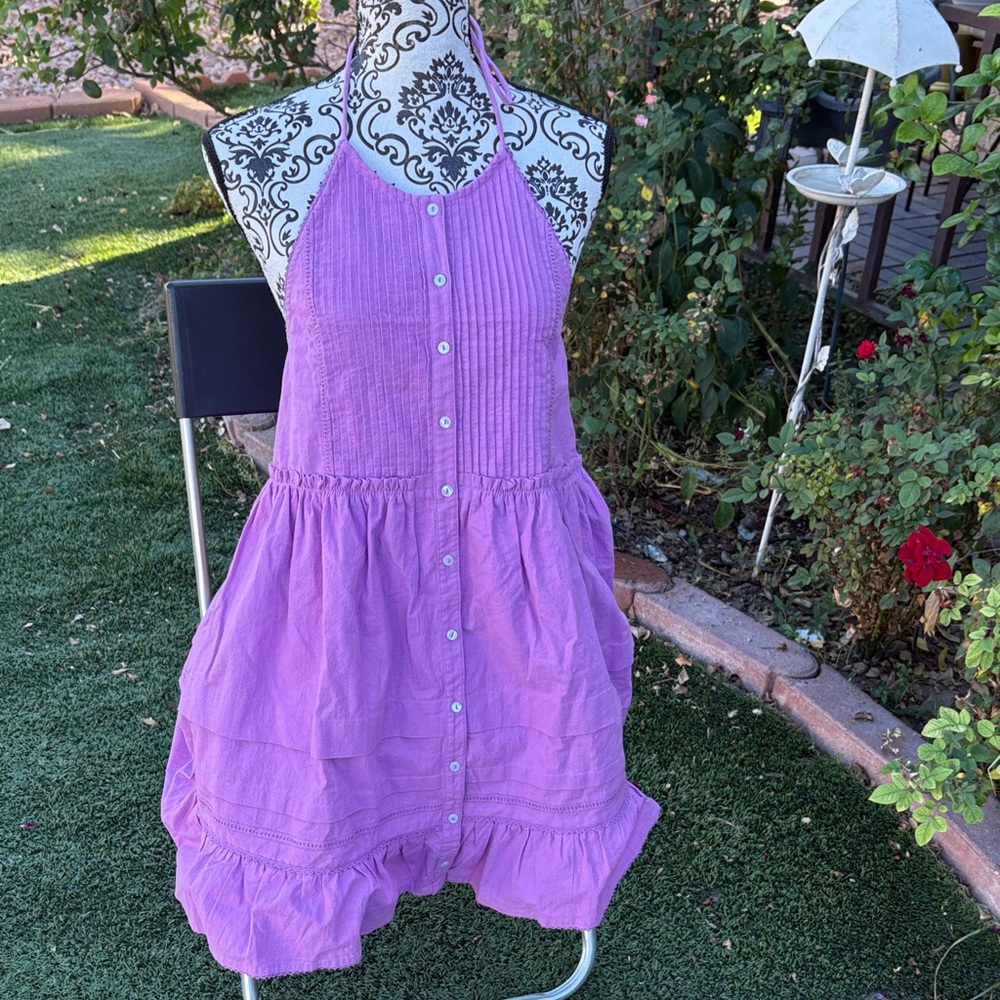 Free People Lilac Halter Mini Dress